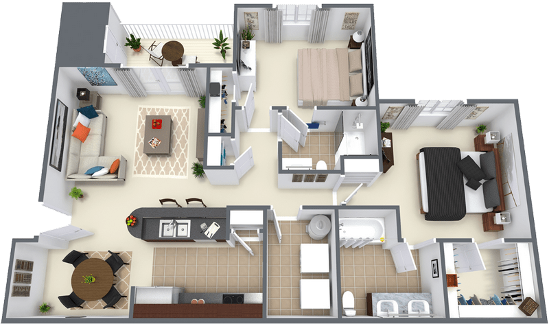 The White Marlin 2-Bedroom Apartments The White Marlin 2-Bedroom Apartments